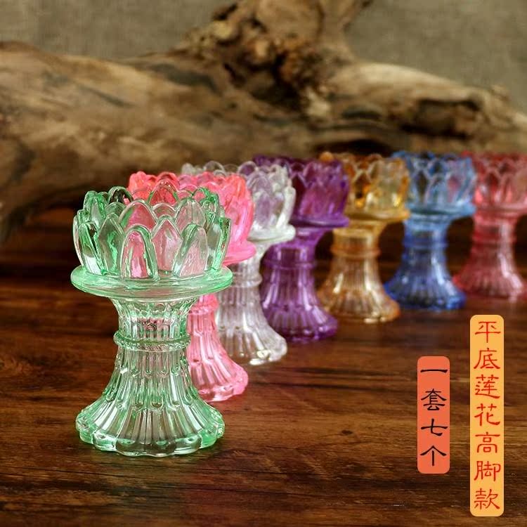 酥油灯座莲花家用佛前供灯佛供灯蜡烛台供灯灯座佛具佛堂用品