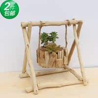 朽木花盆-栽 枯木朽木空气凤梨空凤多肉花盆树