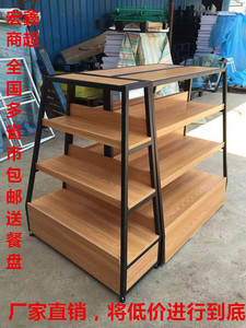 面包柜甜品进口食品休闲零食架木质货架展示架柜中岛柜糕点母婴架面包柜