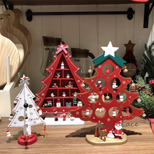 镂空趣味木质组合立体圣诞装饰