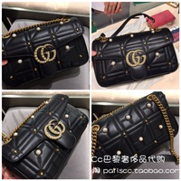 Marmont珍珠铆钉包-欧洲代购gucci 古奇 GG M