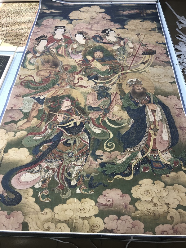 明 王勤 天龙八部罗义女众仙绢本仿古佛像工笔画临摹学习装饰画