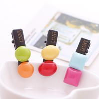 版3元以下圆形亚克力-夹刘海边夹子头饰品女加