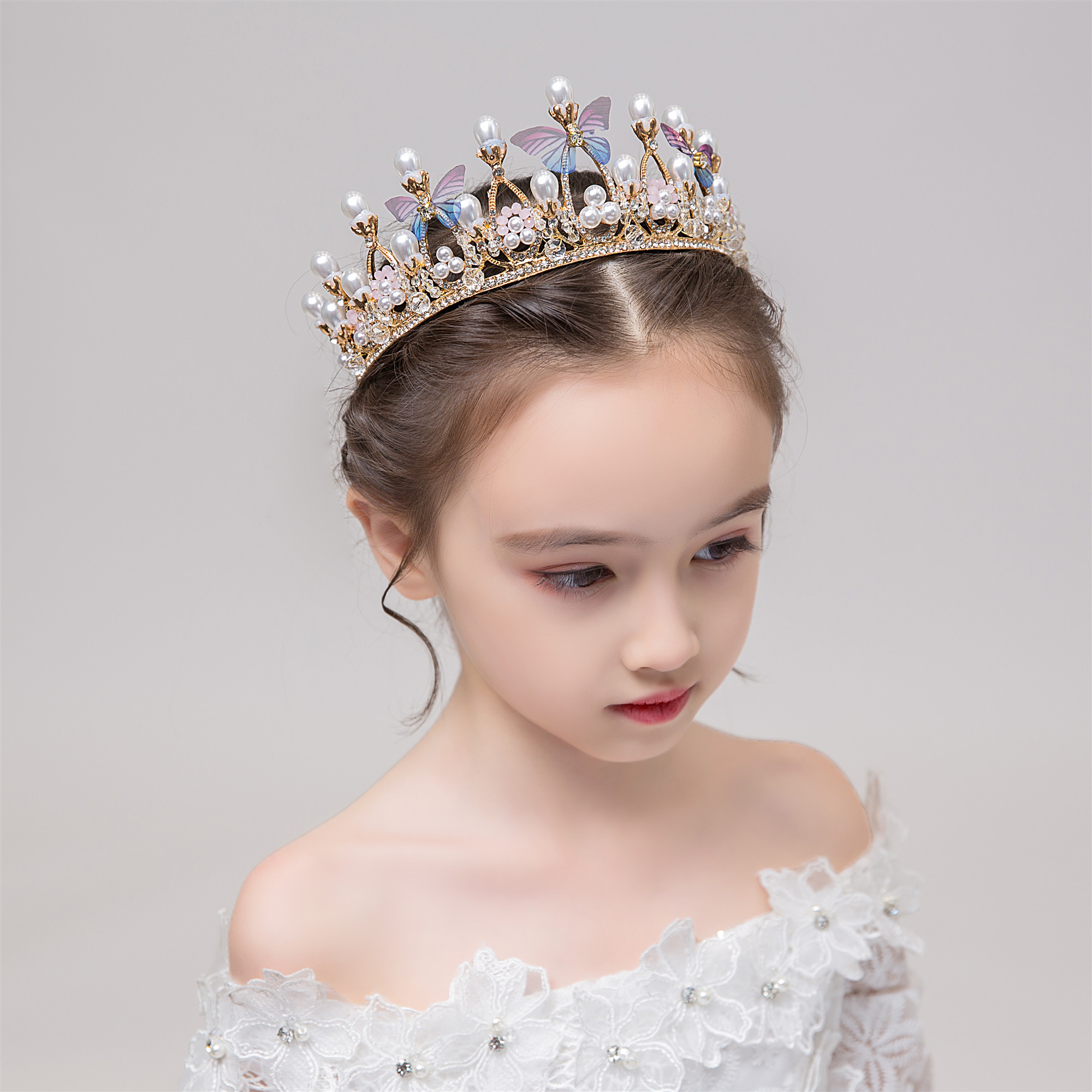 共584 件儿童发饰珍珠皇冠发箍相关商品