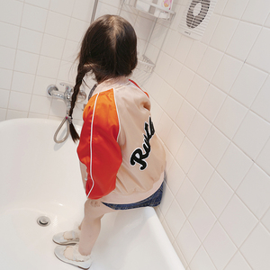 宝贝小象童装定制 春秋潮流撞色儿童韩版棒球服男女童休闲外套儿童休闲服