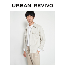 UR2020冬季新品男装宽松口袋饰翻领长袖休闲夹克外套MF39R1EN2000