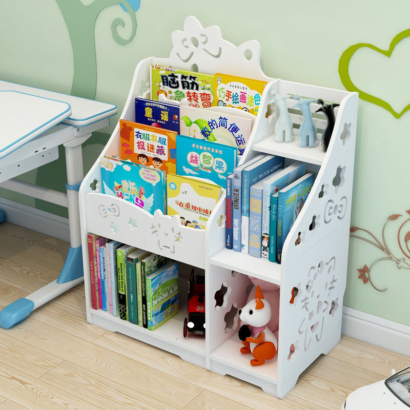 儿童书柜卡通多层可爱绘本书架落地小型幼儿园书柜阅读区创意图书