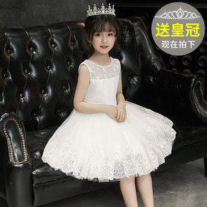 女童连衣裙公主裙2017夏季新款儿童装礼服中大童夏装女孩蓬蓬裙子女童装