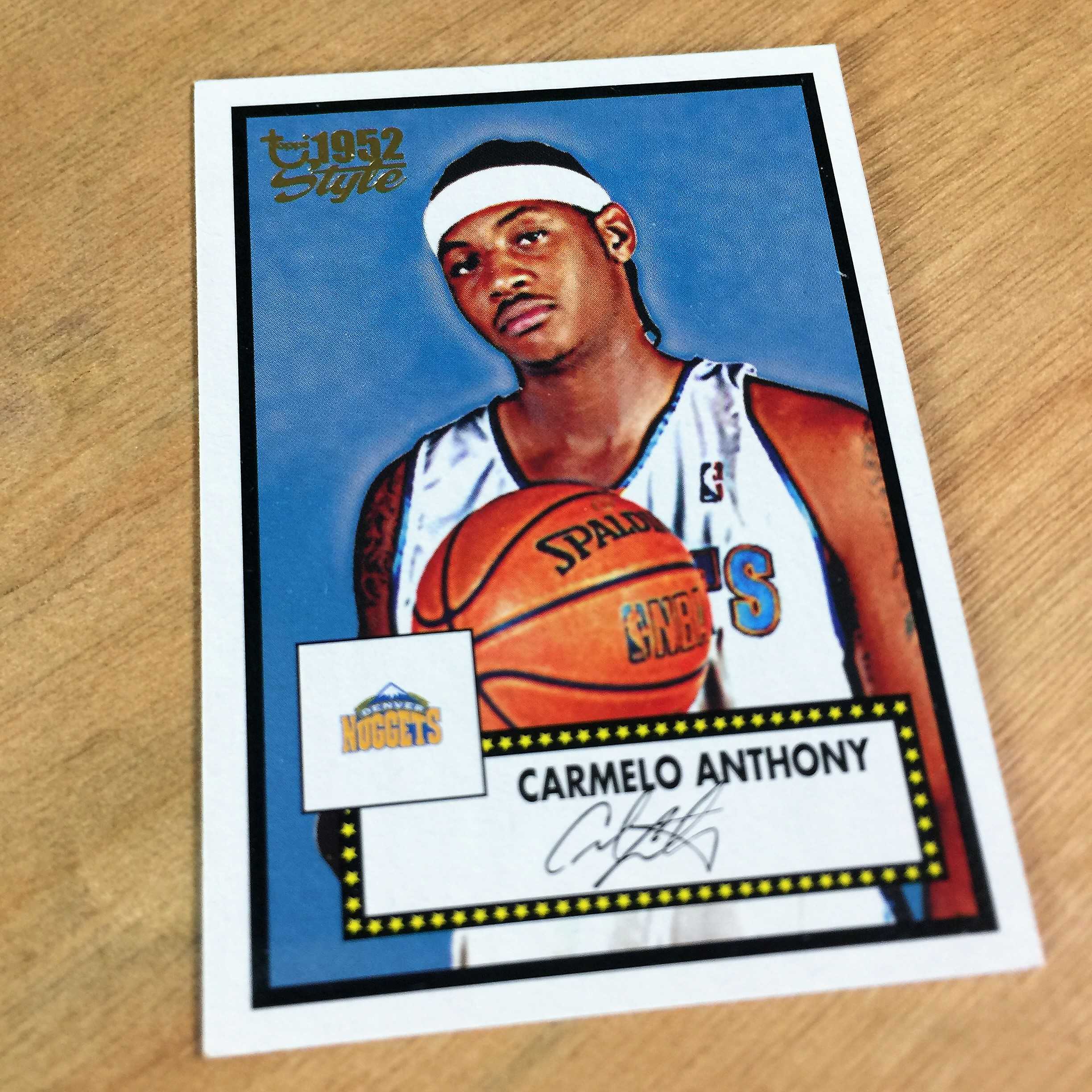 carmelo anthony 安东尼甜瓜★06 topps style1952 印签球星卡6