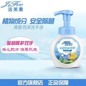 洁芙柔 泡沫洗手液300ml 护肤去污花香洗手液 宝宝儿童洗手液家用洗手液