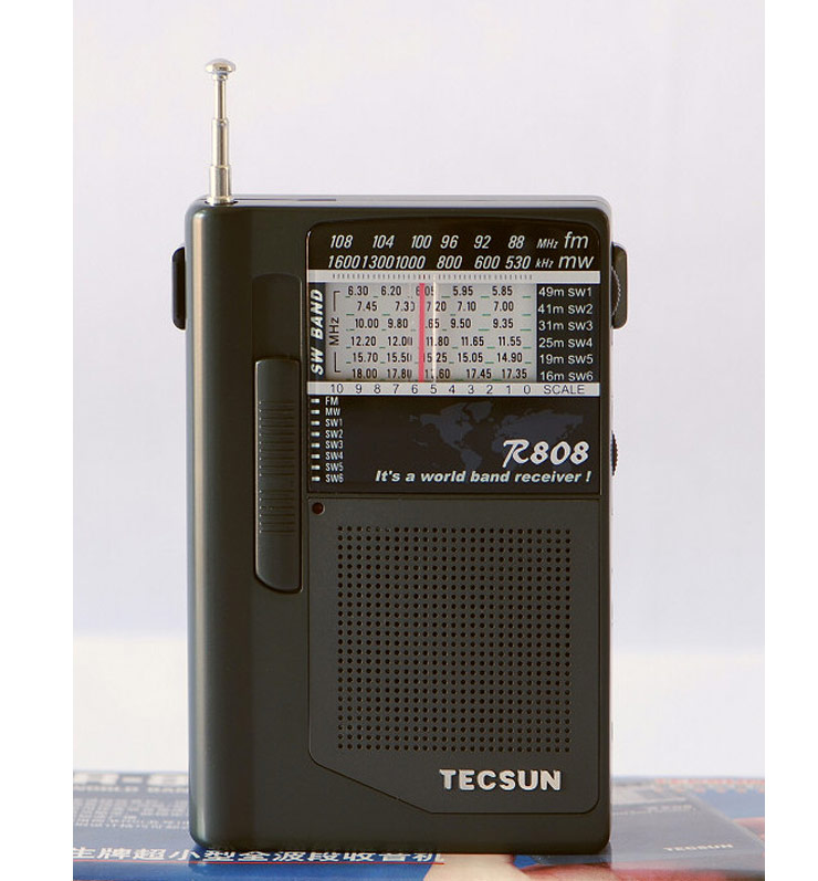 tecsun/德生 r-808德生r808全波段超小型收音机迷你微型 立体声