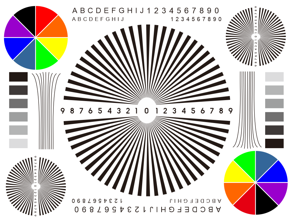 镜头调焦测试卡监控摄像机测试图 聚焦调试原版高清
