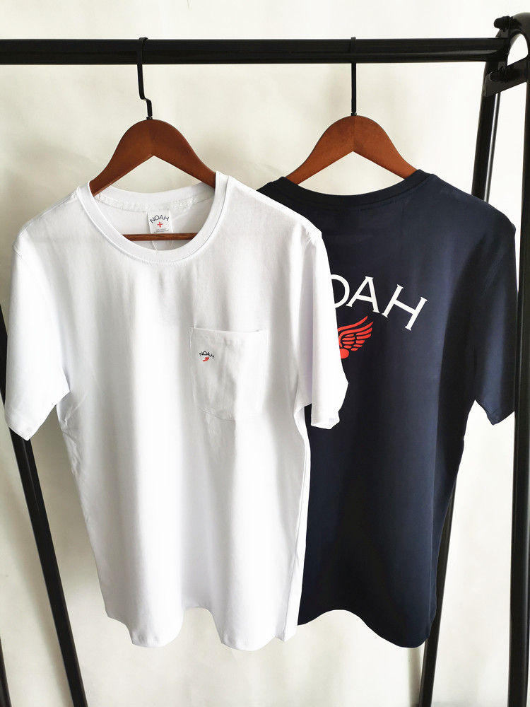 noah core winged foot pocket tee 口袋飞翼翅膀logo圆领短袖t恤