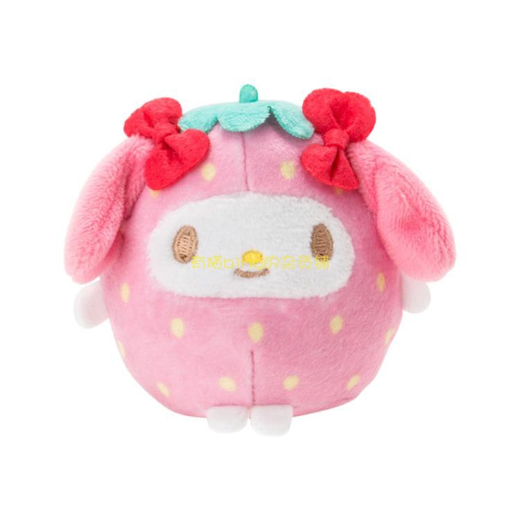 日本代购 sanrio 布丁狗 hello kitty 美乐蒂 草莓毛绒玩偶 现货