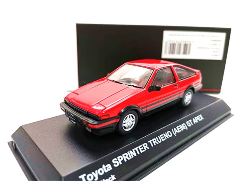 京商1/43 丰田 sprinter trueno 头文字d ae86 gt apex 汽车模型