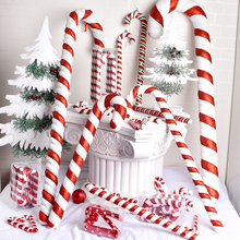 圣诞节装饰品挂件红白拐杖道具