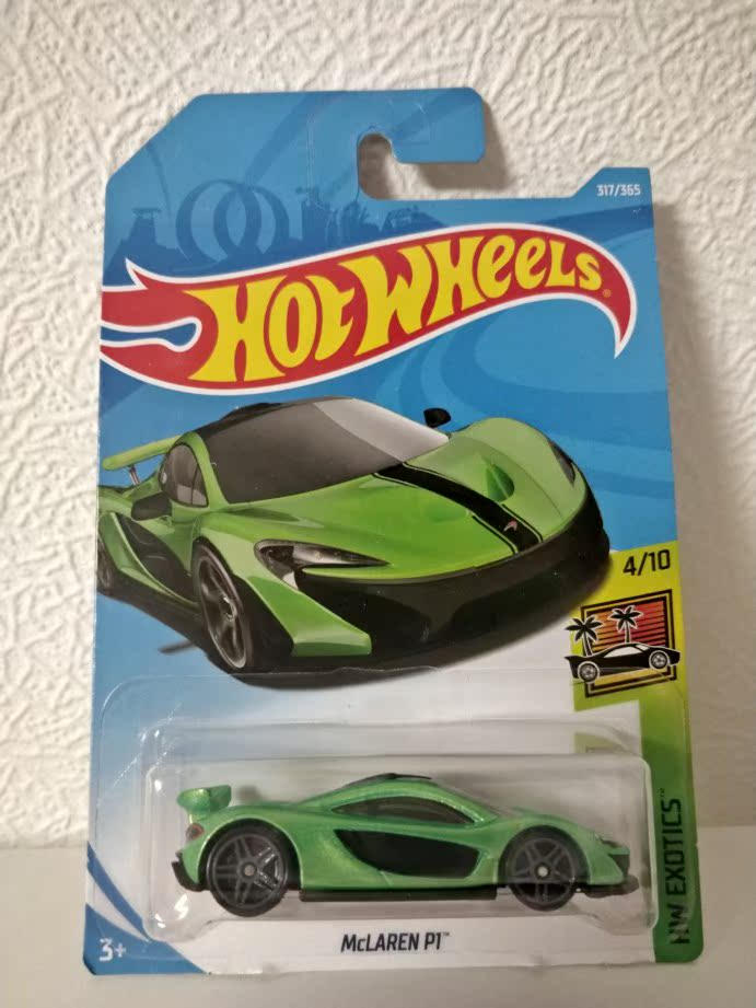 风火轮hotwheels合金小跑车hw迈凯伦p1 mclaren p1 绿色超跑