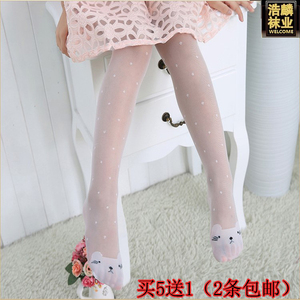 春夏女童防蚊连裤袜小女孩超薄丝袜小童中童舞蹈袜袜子宝宝打底裤舞蹈袜