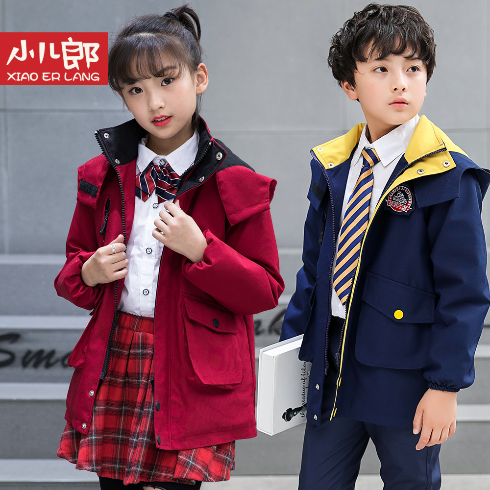 秋冬季新款韩版小学生校服班服男女童棉衣外套儿童幼儿园园服外衣