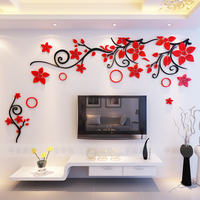 墙贴画客厅沙发电视背-客厅电视背景墙上贴画