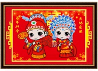 艾云妮-方5d钻石画十字绣花姑娘风铃草艾云妮