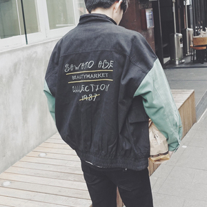 2017春秋季新款男士外套韩版学生宽松上衣服夹克衫青少年潮流男装夹克