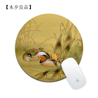 荷花鼠标垫-新青花瓷 鼠标垫 包邮【木夕良品】