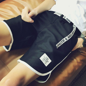 男士夏季五分速干短裤夏天三分运动沙滩中裤子韩版潮流宽松大裤衩三分裤男