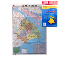 上海地图贴图挂图政区图地形图-挂图上海市地