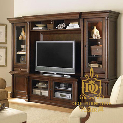 邮实拍HARBOR HOUSE实木美式电视柜宜家现