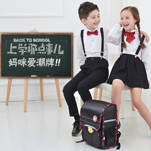 男童女童礼服套装校服儿童幼儿园小学生背带裤表演大合唱演出服装合唱服