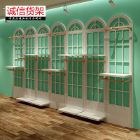 挂架-板不锈钢玫瑰金架现货贝高乐品服装店展