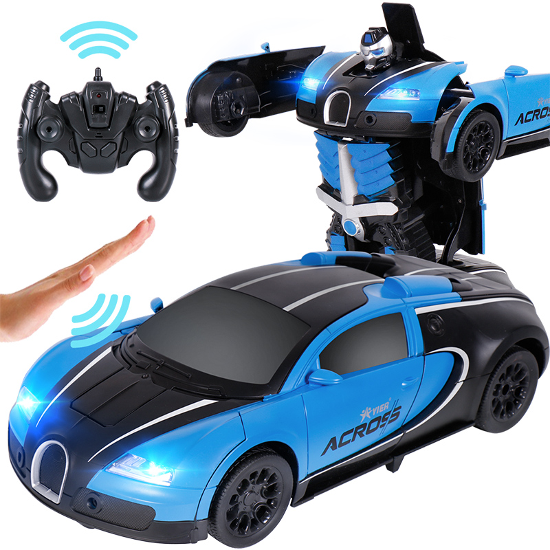 布加迪威龙遥控车模跑车赛车一键变形手势感应儿童玩具车仿真模型
