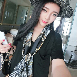 小丝巾女士春秋季百搭长条方巾韩国领巾细窄围巾夏季纱巾领带装饰围巾