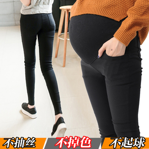 孕妇裤子春季2017新款孕妇夏装打底裤九分裤外穿薄款长裤春秋潮妈孕妇裤外穿