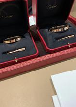 Cartier / Cartier Love классический браслет 18K Rose Gold узкая версия браслет без бриллиантов