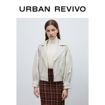 UR2020冬季新品女装成熟时尚翻领夹克外套荐WH37S1EN2001