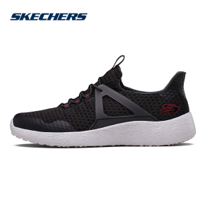 Skechers斯凯奇男鞋轻质夏季一脚套 透气网布减震运动鞋 52115运动鞋