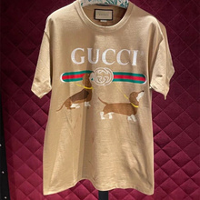 Купить Gucci / Gucci Весна - лето Новый мужской воротник Каваи Собачья футболка с короткими рукавами