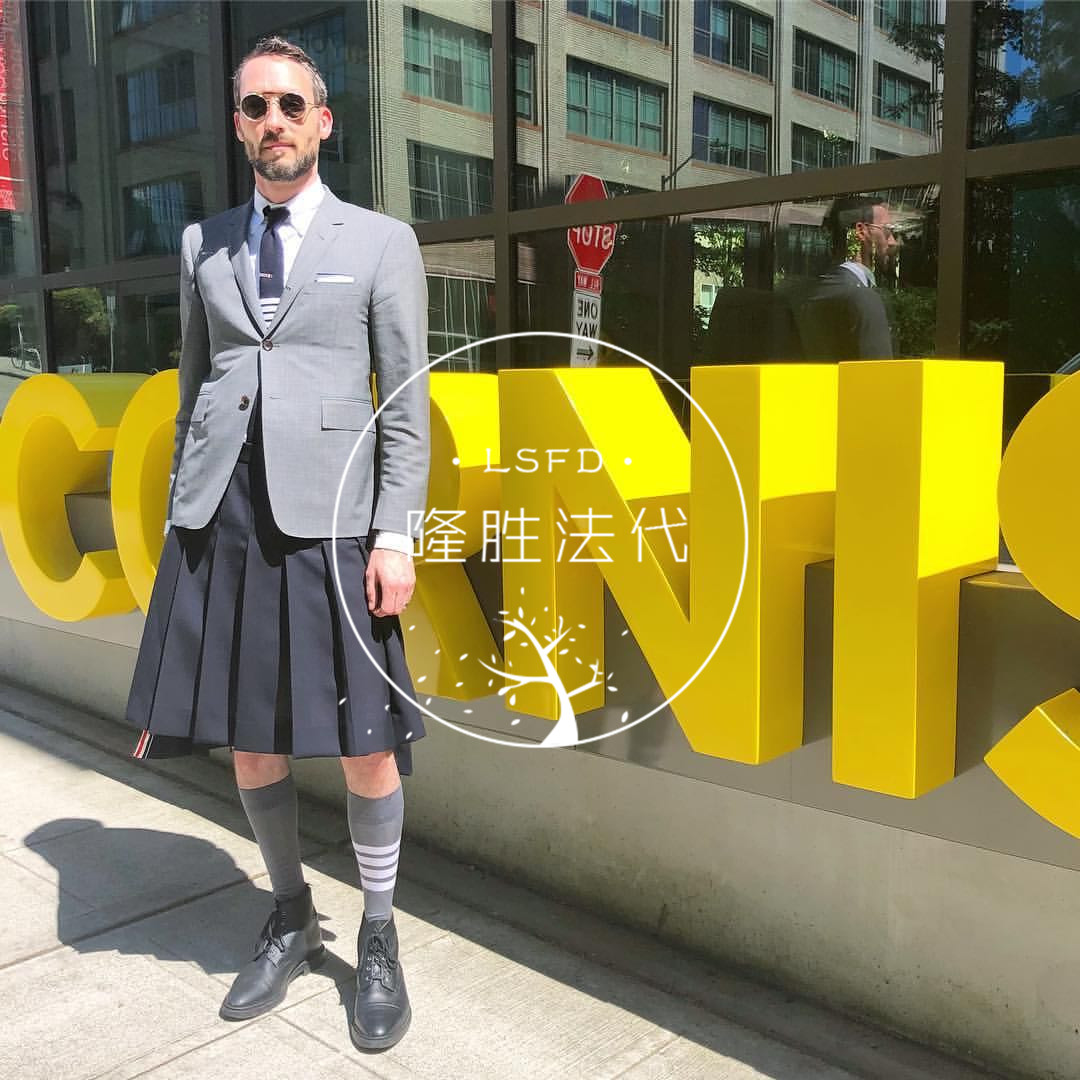 隆胜法代专柜正品thom browne 四杠长筒小腿袜20s美腿显瘦tb袜子