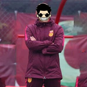 2017春季新款装备中国国家队红风雨衣球衣足球训练服组队风衣预售足球球衣