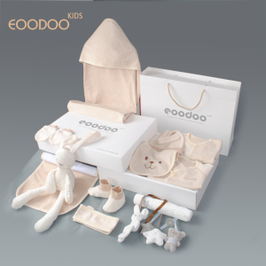 EOODOO初生儿婴儿衣服礼盒套装婴幼儿春秋衣服母婴用品宝宝满月礼婴儿衣服