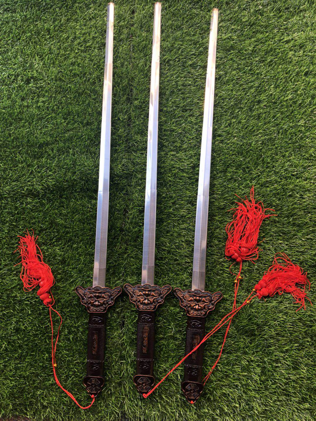 伸缩剑刀不锈钢金属武器铁剑玩具武术剑表演剑儿童玩具刀剑男孩包