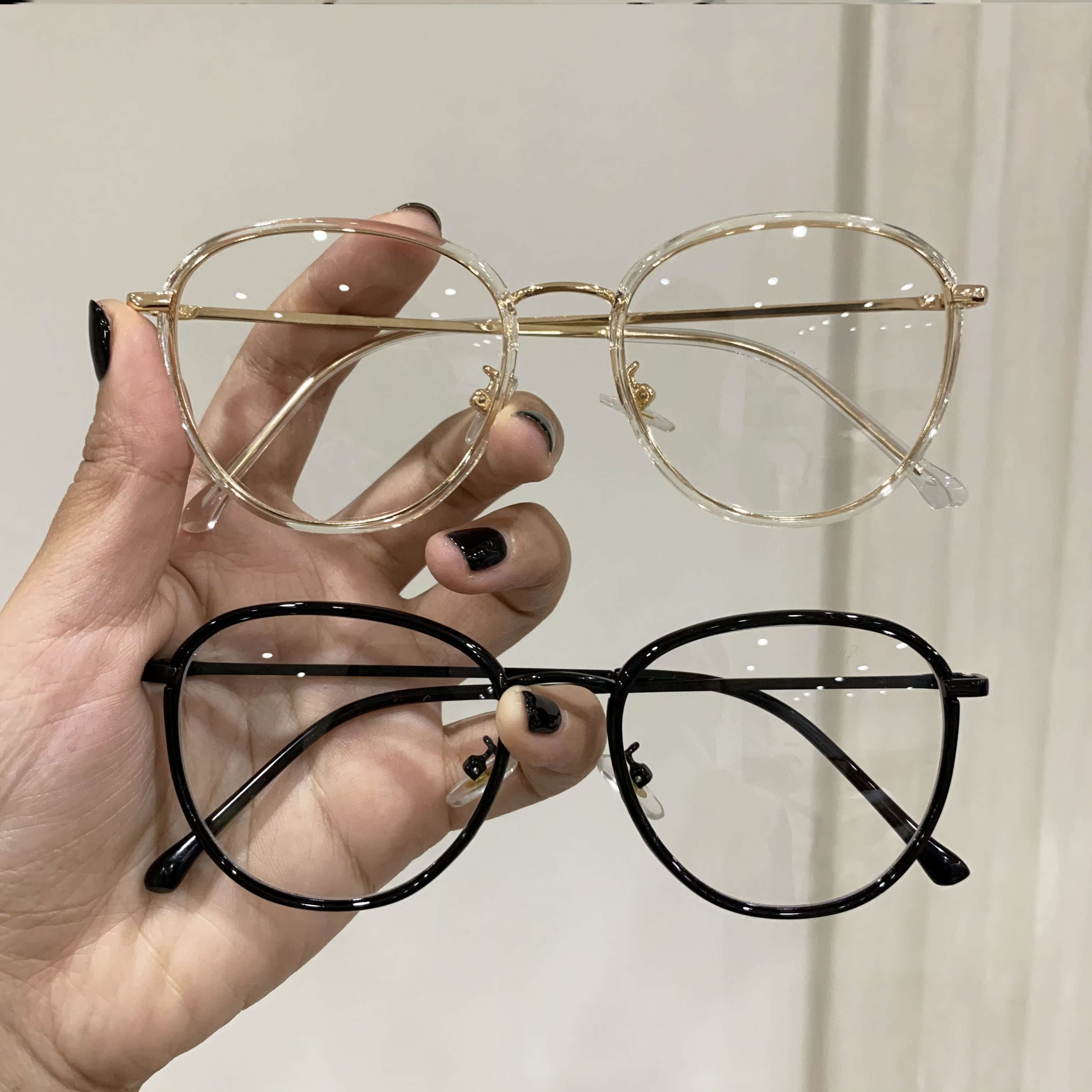 TR大框眼镜男女同款新款潮流丹阳眼镜城可配度数防蓝光超薄镜片-淘宝网