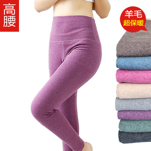 加厚秋裤女单件毛裤外穿衬裤线裤保暖裤高腰纯棉大码打底修身男士男士打底裤