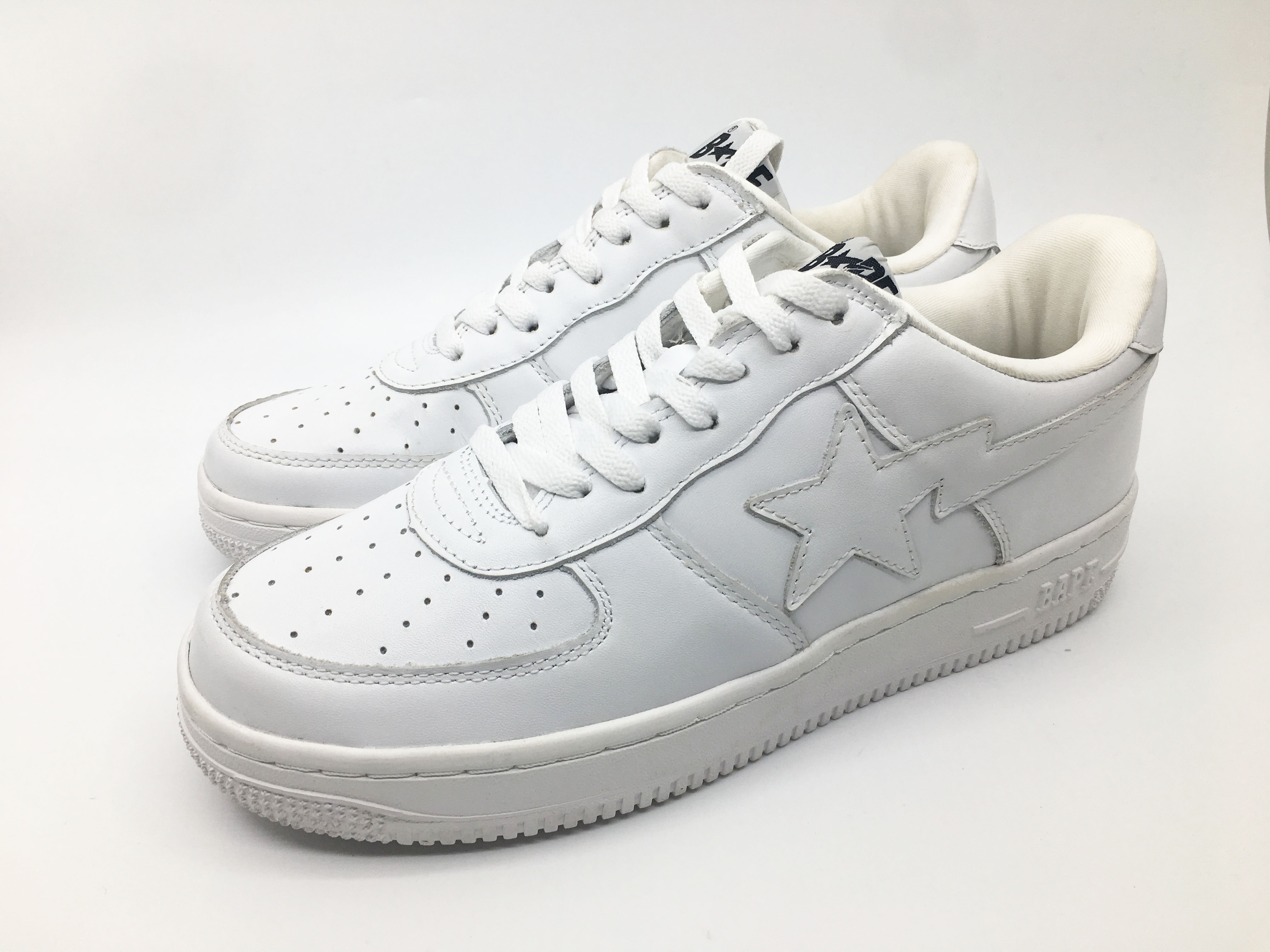 bape sta 经典af1白色闪电星板鞋休闲鞋原宿情侣款潮男女鞋原盒