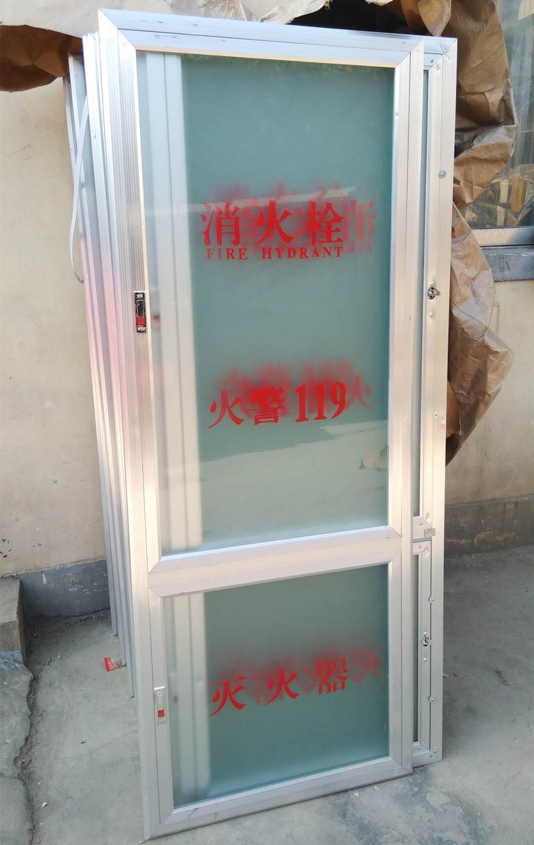 铝合金消防箱门框消火栓箱门铝合金门消防玻璃门 铝门框支持定做