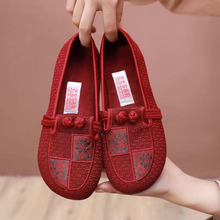 Старый Пекин плоский неглубокий отдых хлопчатобумажная вышивка мамины туфли