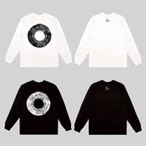 日本En Dance LOGO TEE大圆圈hiphop urban宽松肥大长袖打底T恤衫