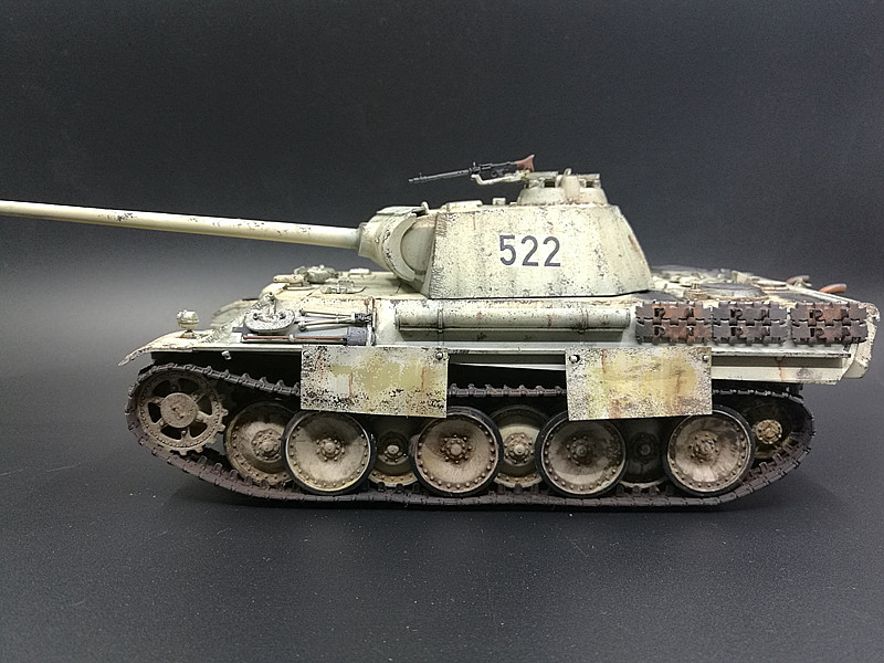 代工1/35模型 田宫35170 二战德军豹式坦克冬季涂装